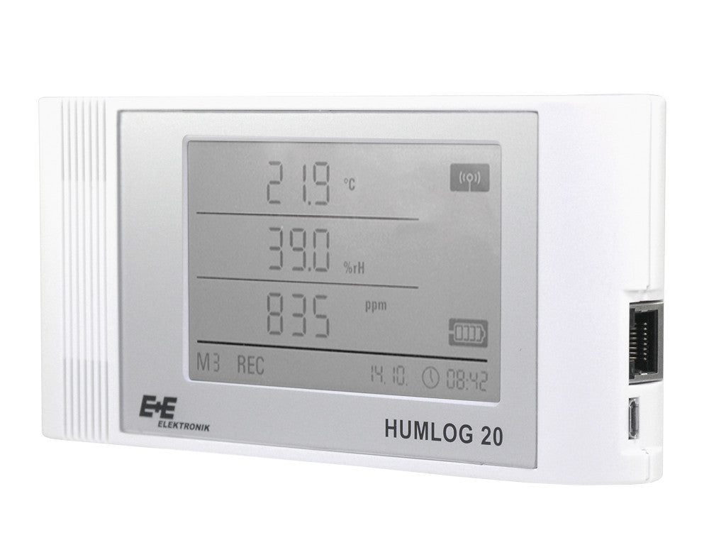 Humlog 20-M12 - Datenlogger für Feuchte, Temperatur und CO2